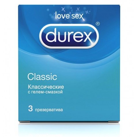 Классические презервативы Durex Classic - 3 шт.